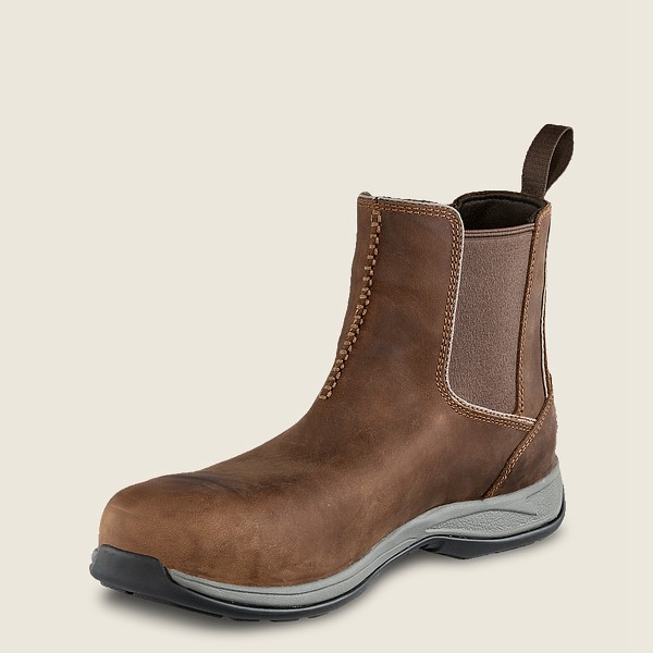 Safety Støvler Herre - Red Wing Comfortpro - 6-Inch Toe Romeo - Brune - JYOBNX-729